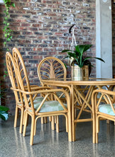 Load image into Gallery viewer, Vintage Cane Dining Set