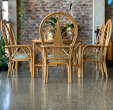 Load image into Gallery viewer, Vintage Cane Dining Set