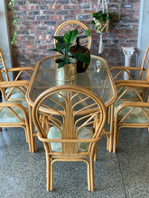 Load image into Gallery viewer, Vintage Cane Dining Set