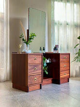 Load image into Gallery viewer, Mahogany Art Deco Influenced Dressing Chest