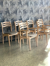 Load image into Gallery viewer, Set of 6 Beechwood Dining Chairs