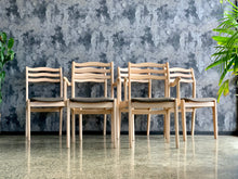 Load image into Gallery viewer, Set of 6 Beechwood Dining Chairs