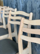 Load image into Gallery viewer, Set of 6 Beechwood Dining Chairs