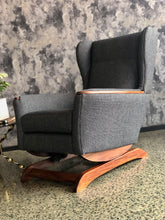 Load image into Gallery viewer, Mid-Century wingback rocking chair
