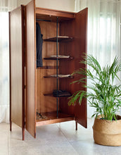 Load image into Gallery viewer, Mid-Century Twin-Door Wardrobe by Wrighton Furniture of London