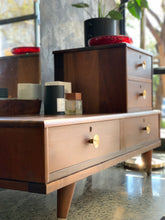 Load image into Gallery viewer, Imbuia Mid-Century Dresser & Stool