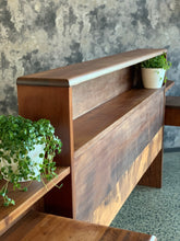 Load image into Gallery viewer, Imbuia Mid-Century Headboard