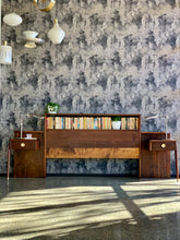 Load image into Gallery viewer, Imbuia Mid-Century Headboard
