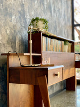 Load image into Gallery viewer, Imbuia Mid-Century Headboard