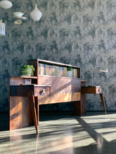 Load image into Gallery viewer, Imbuia Mid-Century Headboard