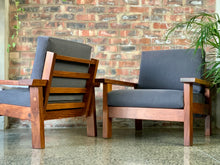 Load image into Gallery viewer, Pair of Artecasa armchairs (Grey)