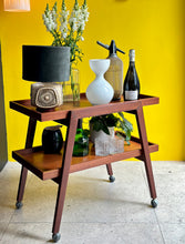 Load image into Gallery viewer, Mahogany MCM Drinks Trolley