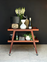 Load image into Gallery viewer, Mahogany MCM Drinks Trolley