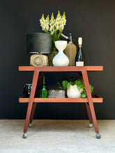 Load image into Gallery viewer, Mahogany MCM Drinks Trolley