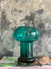 Load image into Gallery viewer, Blue art glass vase