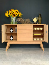 Load image into Gallery viewer, Oak Retro Sideboard
