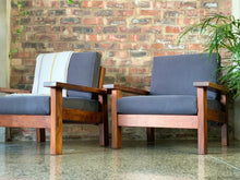 Load image into Gallery viewer, Pair of Artecasa armchairs (Grey)
