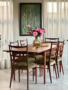 Dutch Teak Dining Set & Six Chairs Model St09