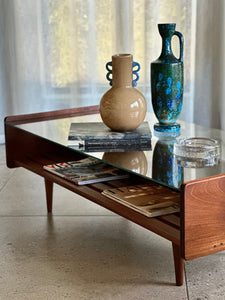 DS Vorster, Two-Tiered | Glass-Top Coffee Table