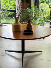 Load image into Gallery viewer, Classic DS Vorster Round Dining Table with Solid Steel Base &amp; Brass Capped Feet
