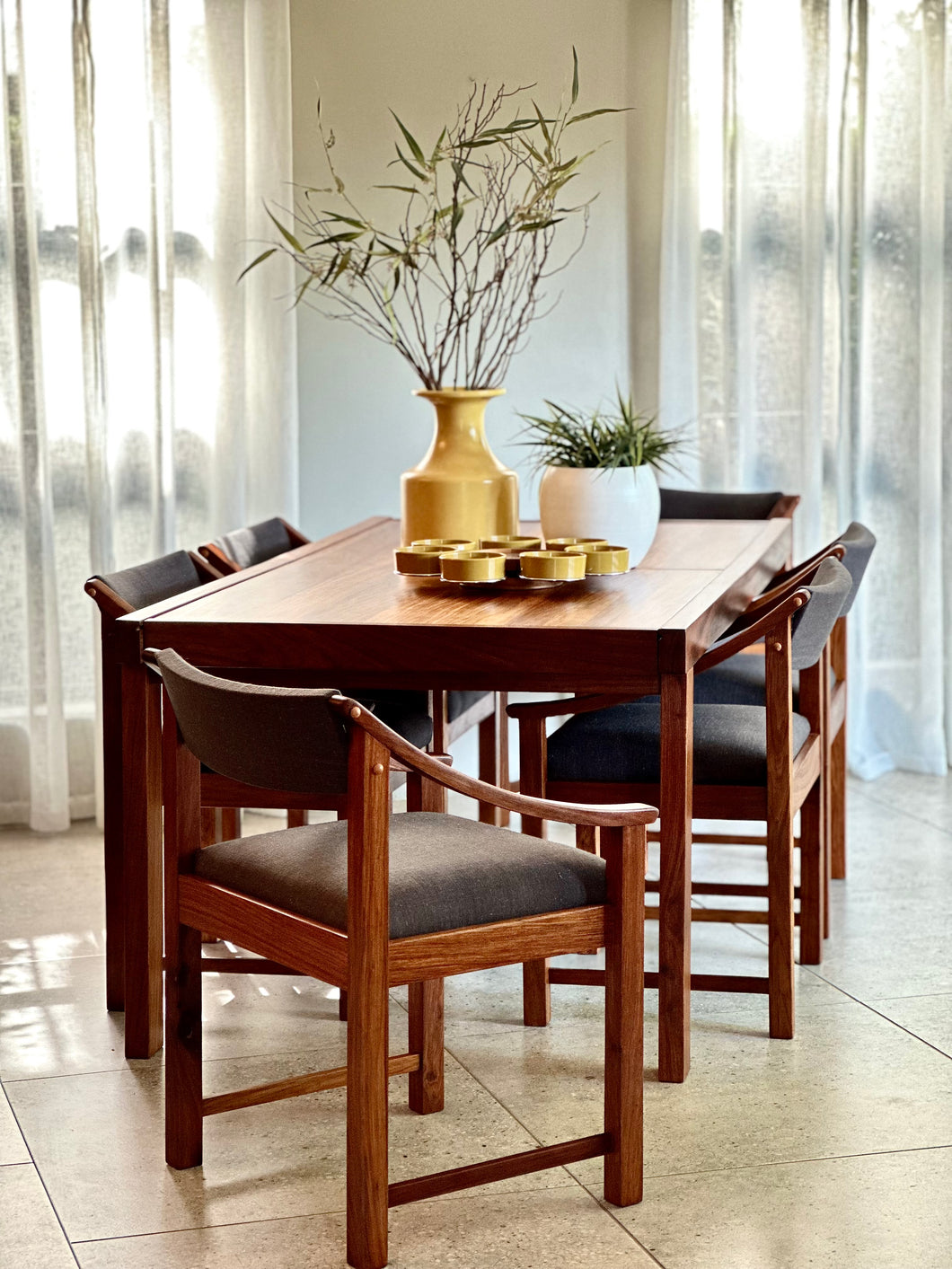 Mid-Century Kiaat Dining Set