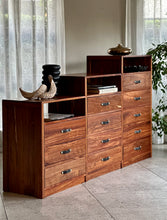 Load image into Gallery viewer, Modular-Style, Kiaat Chest of Drawers | Three Pieces
