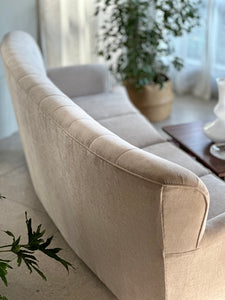 Curved Upholstered Couch