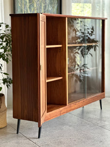 Vintage Solid Kiaat Bookshelf | Drinks Cabinet