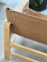 Load image into Gallery viewer, Pair of Leather Sling-Style Lounge Chairs
