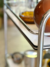 Load image into Gallery viewer, Chromed Retro Two-Tier Drinks Cart
