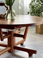 Load image into Gallery viewer, Round Extendable Solid Kiaat Table by Artecasa Furniture
