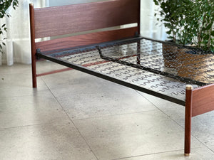 Classic DS Vorster Double Bed with Steel Frame and Footboard