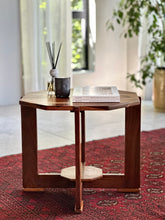 Load image into Gallery viewer, Octagonal Solid Kiaat &amp; Teak Side Table / Lamp Table
