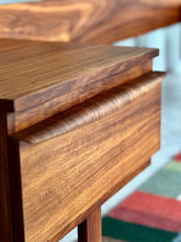 Load image into Gallery viewer, Kiaat Headboard &amp; Attached Pedestals
