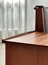 Load image into Gallery viewer, Mid-Century Headboard &amp; Pedestals | Queen Bed
