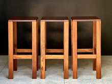 Load image into Gallery viewer, Three Solid Kiaat Bar Stools
