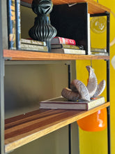 Load image into Gallery viewer, Comtemporary Solid Kiaat Desk with Integrated Shelves
