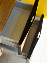 Load image into Gallery viewer, Comtemporary Solid Kiaat Desk with Integrated Shelves
