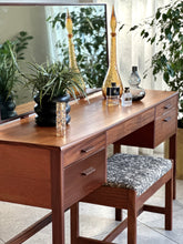 Load image into Gallery viewer, Scandinavian-Style Dresser | Vanity &amp; Stool
