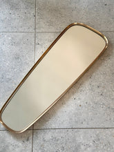 Load image into Gallery viewer, Medium Solid Brass Framed Vintage Mirror
