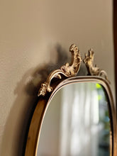 Load image into Gallery viewer, Vintage Solid Brass Framed Mirror
