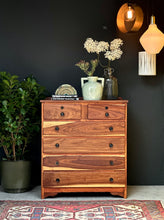 Load image into Gallery viewer, Vintage Kiaat Chest of Drawers

