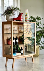 Classic Oak Display / Drinks Cabinet