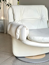 Load image into Gallery viewer, Post-Modern Leather Swivel Chair | Credited to Artifort
