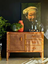 Load image into Gallery viewer, Quaint Bamboo &amp; Rattan Side Cabinet
