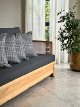 Load image into Gallery viewer, Vintage Beechwood Sleeper Couch
