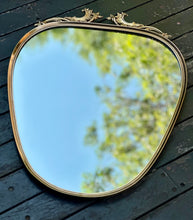 Load image into Gallery viewer, Vintage Solid Brass Framed Mirror
