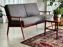 Load image into Gallery viewer, Mahogany Framed Couch

