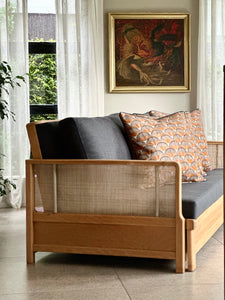 Vintage Beechwood Sleeper Couch