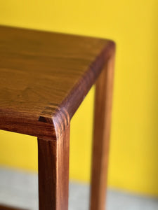 Three Solid Kiaat Bar Stools